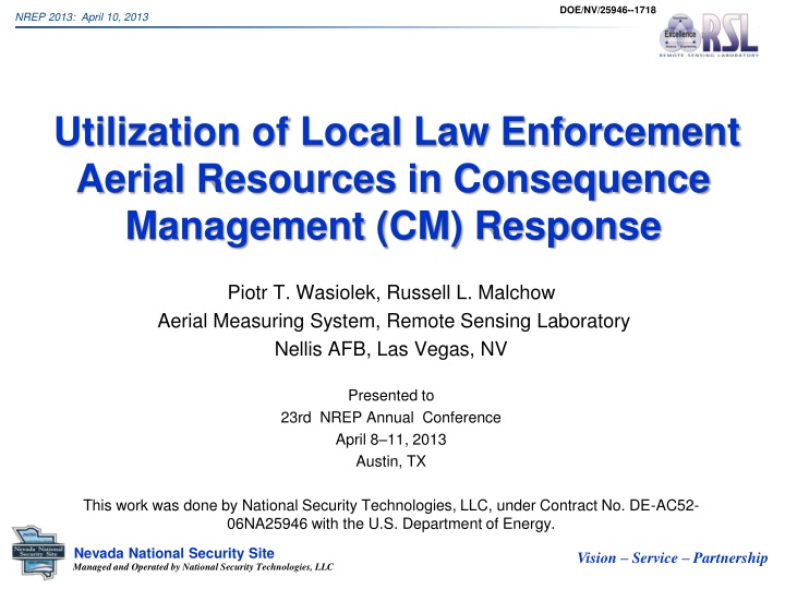 utilization of local law enforcement aerial resources in consequence management cm response