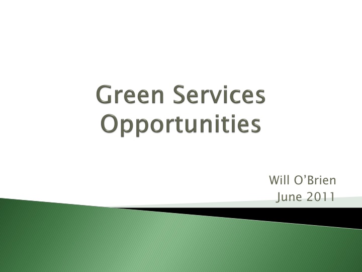 green services opportunities