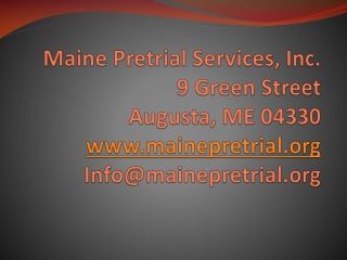 Maine Pretrial Services
