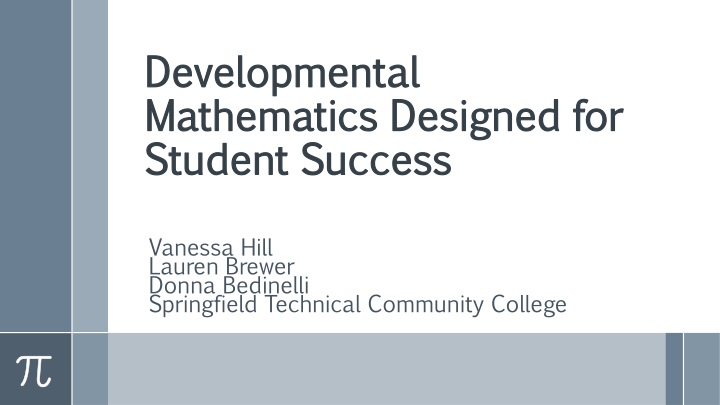 developmental mathematics designed for student success