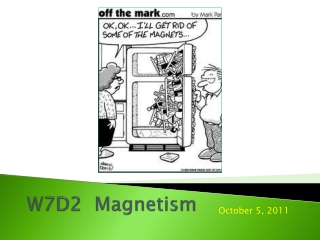 W7D2 Magnetism