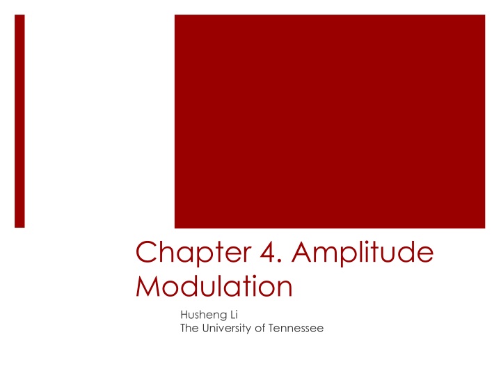 chapter 4 amplitude modulation