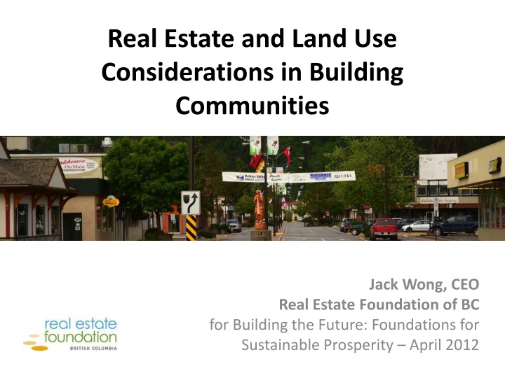 real estate and land use considerations in building communities
