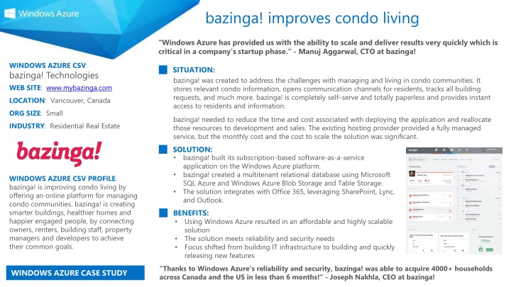 bazinga improves condo living