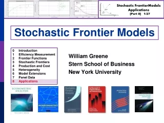 Stochastic Frontier Models
