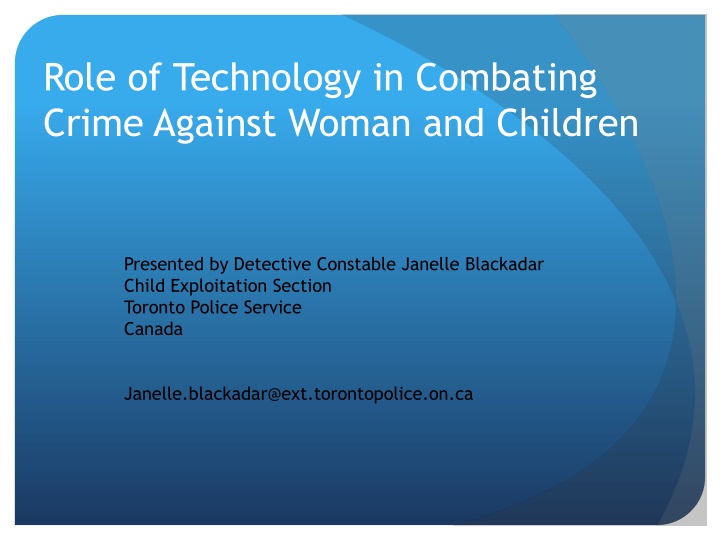role of technology in combating crime against woman and children