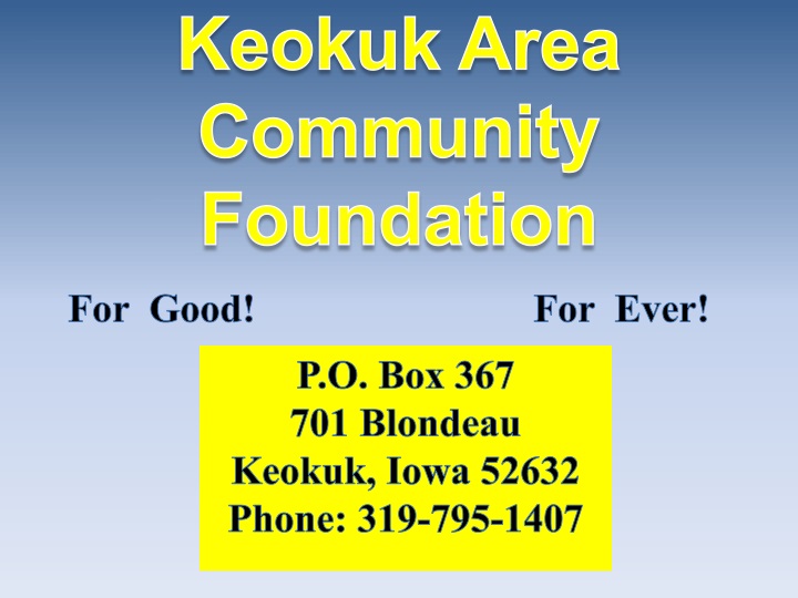 keokuk area community foundation