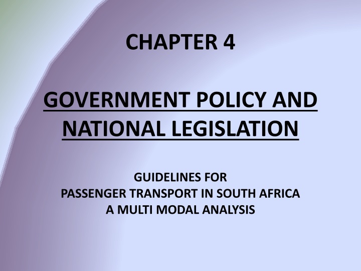 chapter 4 government policy and national legislation