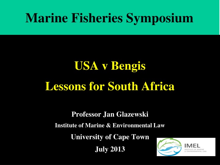 marine fisheries symposium