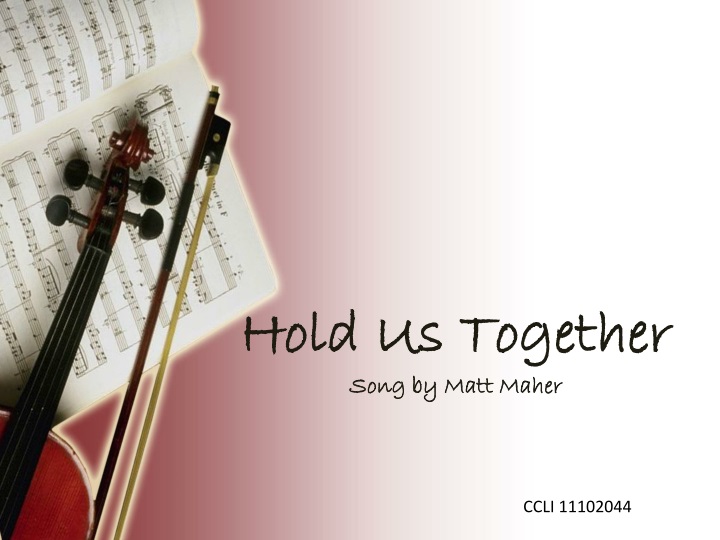 hold us together song by matt maher