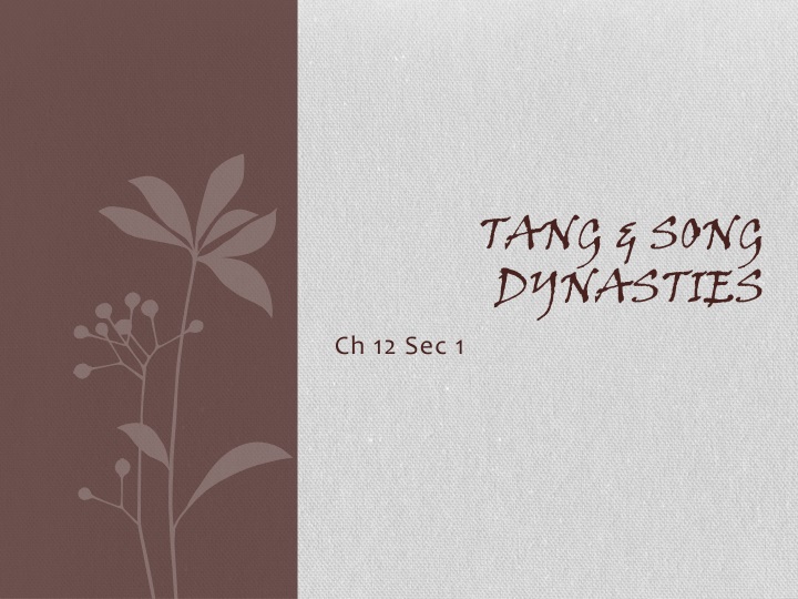 tang song dynasties