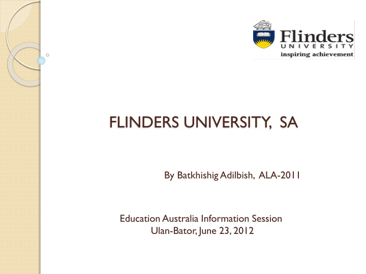 flinders university sa