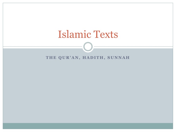 islamic texts
