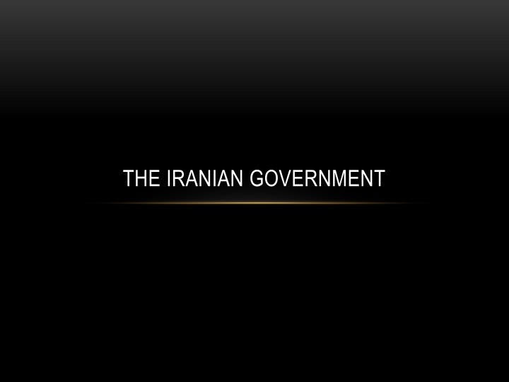 the iranian government