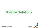 Notable Solutions