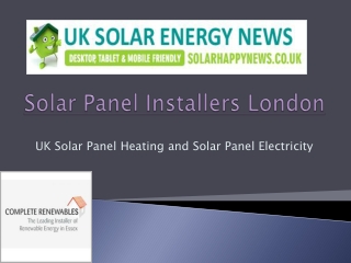 Solar Panel Installation London