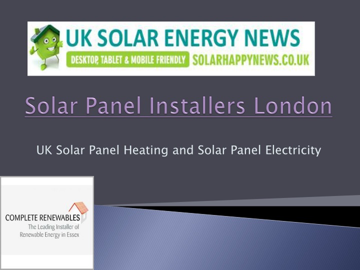 solar panel installers london