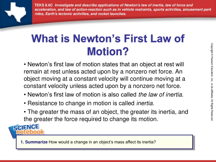 what is newton s first law of motion