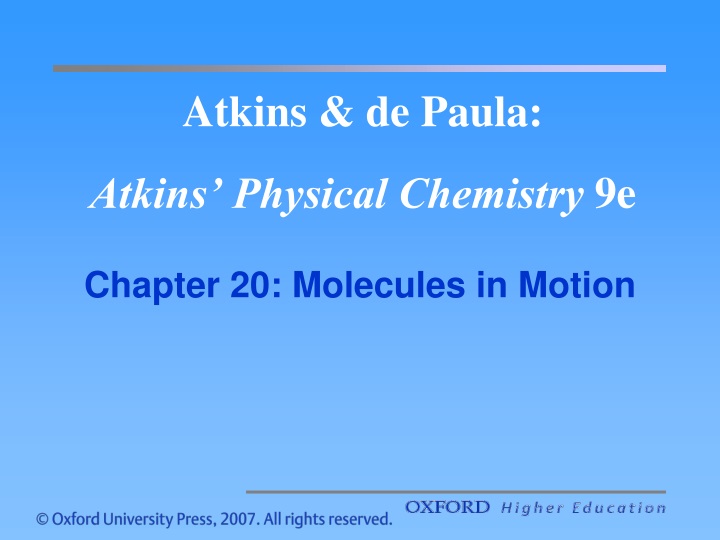 atkins de paula atkins physical chemistry 9e