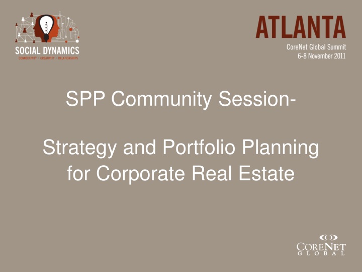 spp community session strategy and portfolio planning for corporate real estate