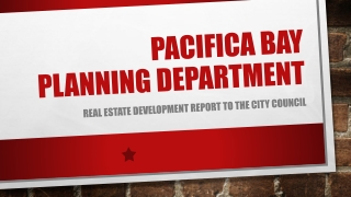 Pacifica Bay Planning Department