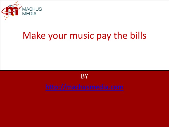 make your music pay the bills