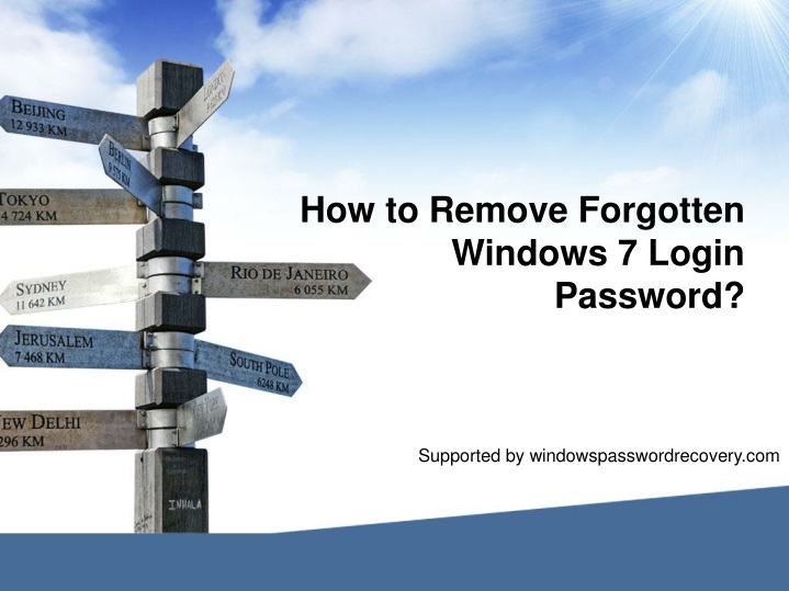 how to remove forgotten windows 7 login password