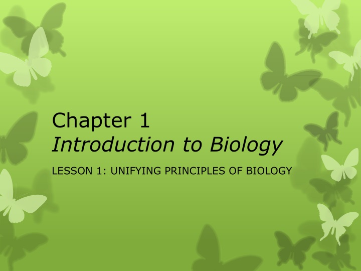 chapter 1 introduction to biology