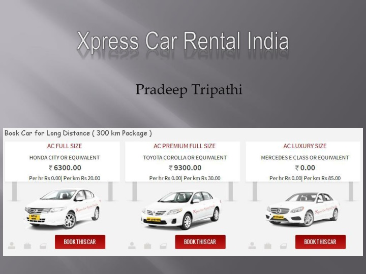 xpress car rental india
