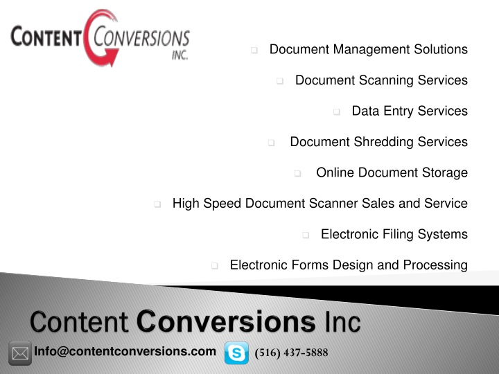 content conversions inc