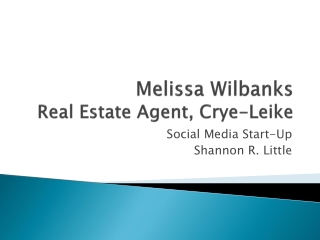 Melissa Wilbanks Real Estate Agent, Crye-Leike