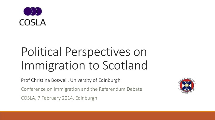 political perspectives on immigration to scotland