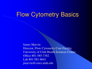 Flow Cytometry Basics
