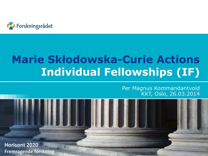 marie sk odowska curie actions individual fellowships if