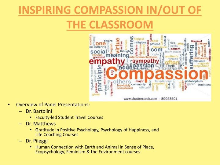 inspiring compassion in out of the classroom