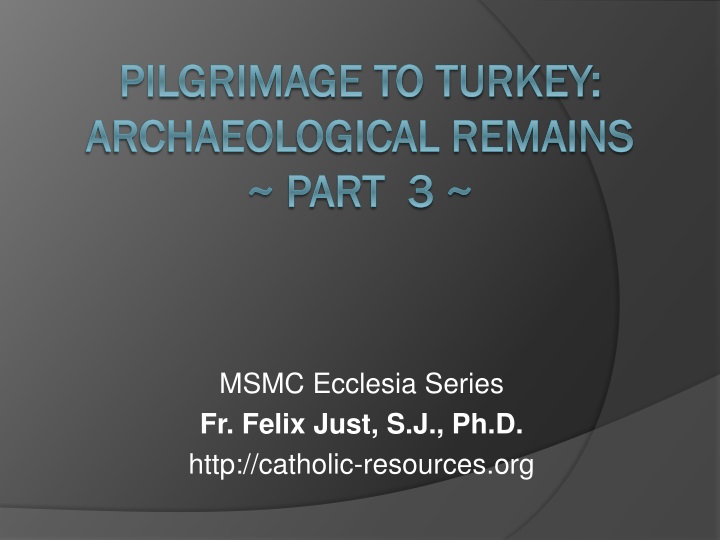 msmc ecclesia series fr felix just s j ph d http catholic resources org