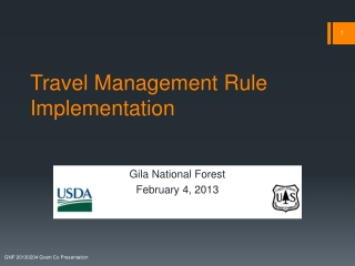 Travel Management Rule Implementation