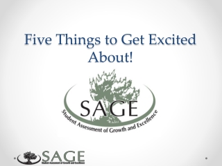 Five Things to Get Excited About!