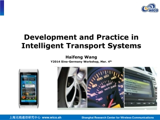 Development and Practice in Intelligent Transport Systems Haifeng Wang