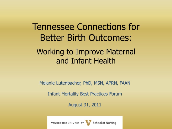 tennessee connections for better birth outcomes working to improve maternal and infant health