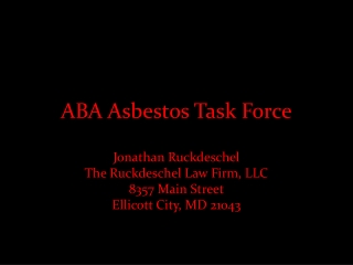 ABA Asbestos Task Force