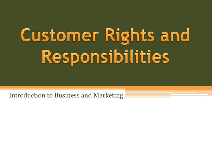 customer rights and responsibilities