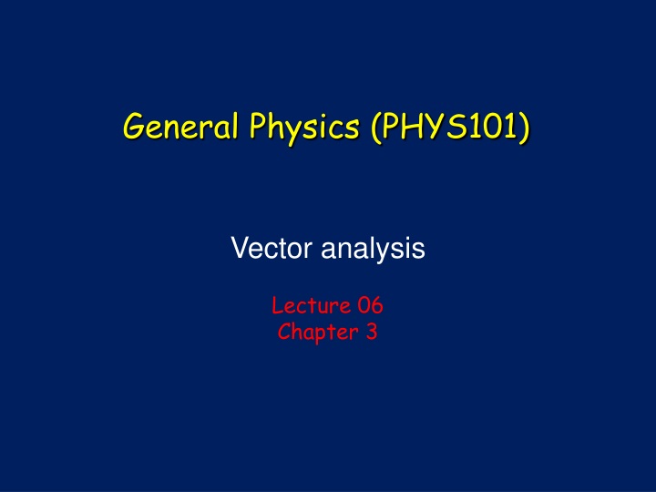 general physics phys101