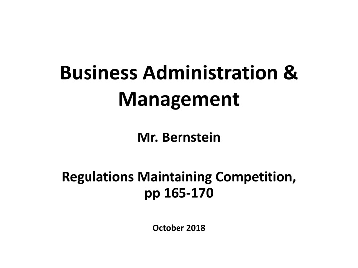 business administration management