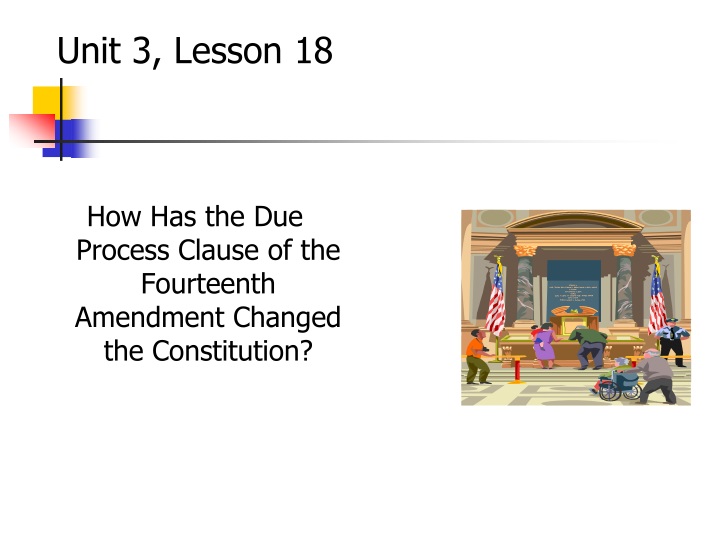 unit 3 lesson 18 how has the due process clause
