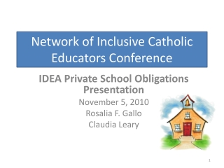 Network of Inclusive Catholic Educators Conference