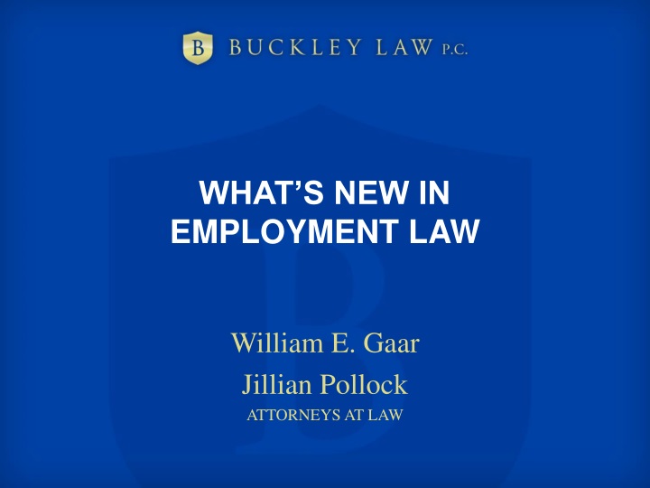 what s new in employment law