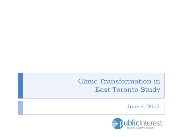clinic transformation in east toronto study