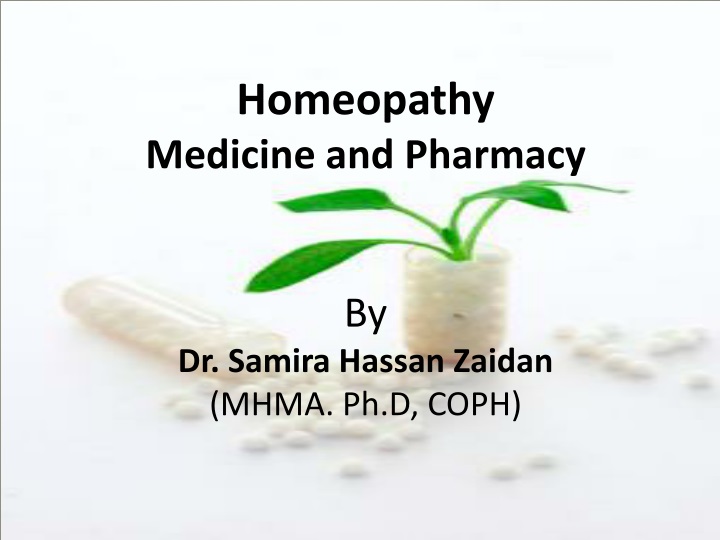 homeopathy medicine and pharmacy by dr samira