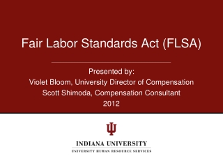 Fair Labor Standards Act (FLSA)